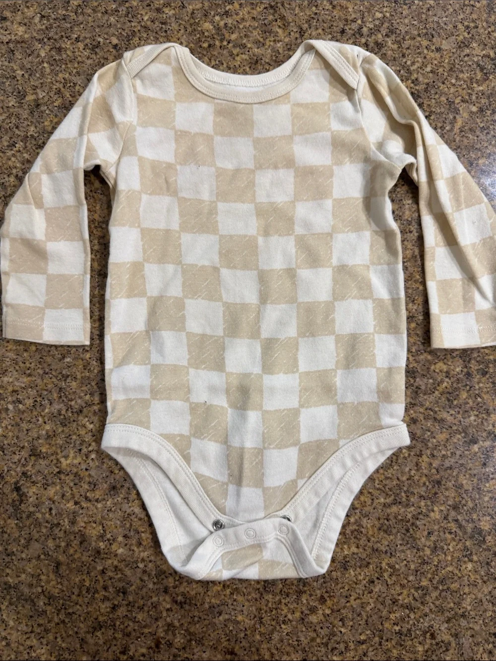 Neutral Beige & Cream Long-Sleeve Baby One-Piece Bodysuits - Pack